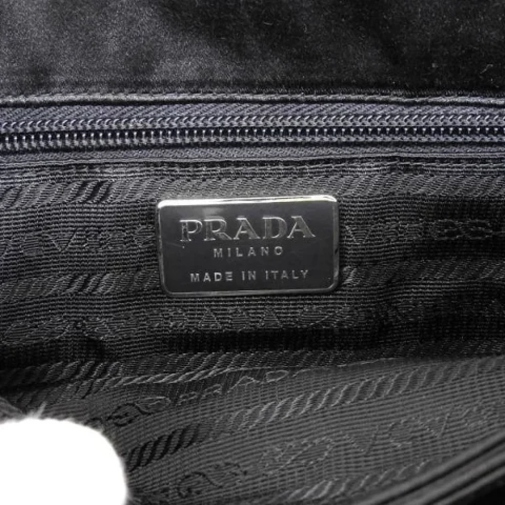 Prada Vintage Pre-owned Satin prada-bags Black Dames