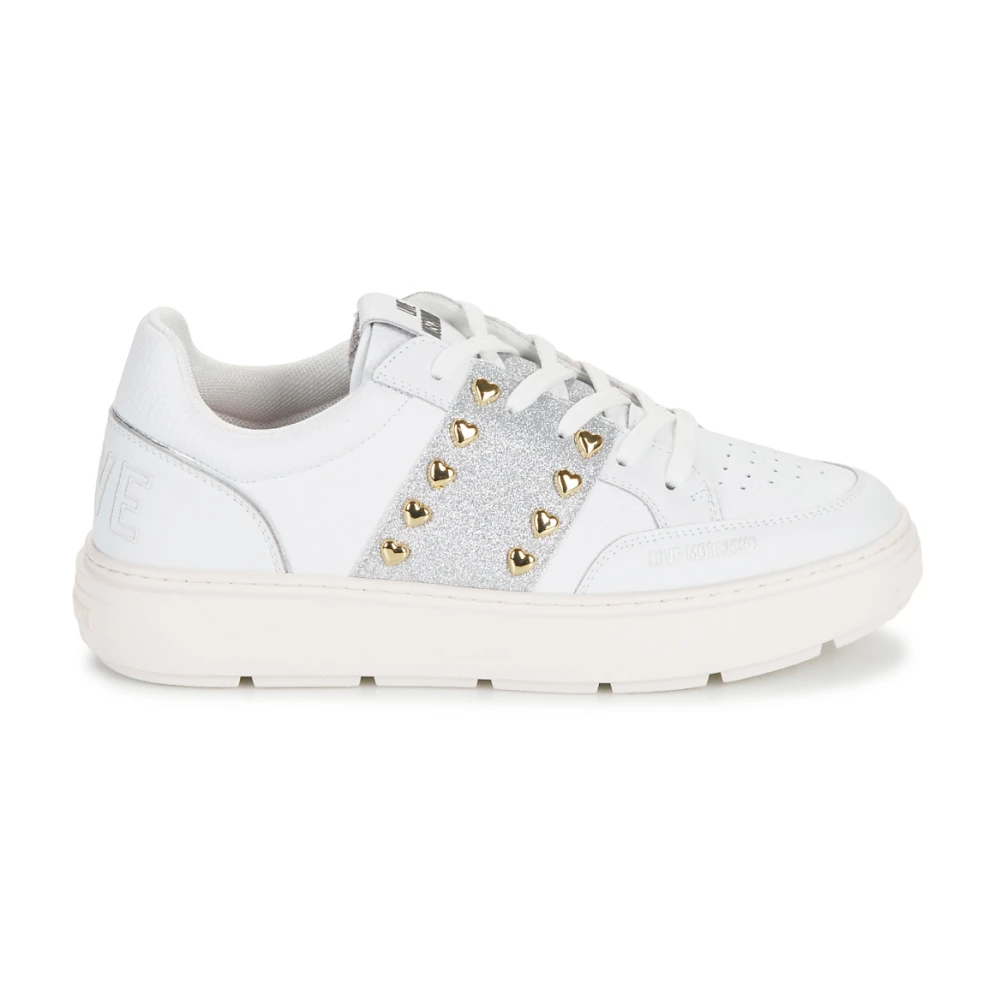 Moschino Bold 40 Studded Sneakers Dames Schoenen Wit