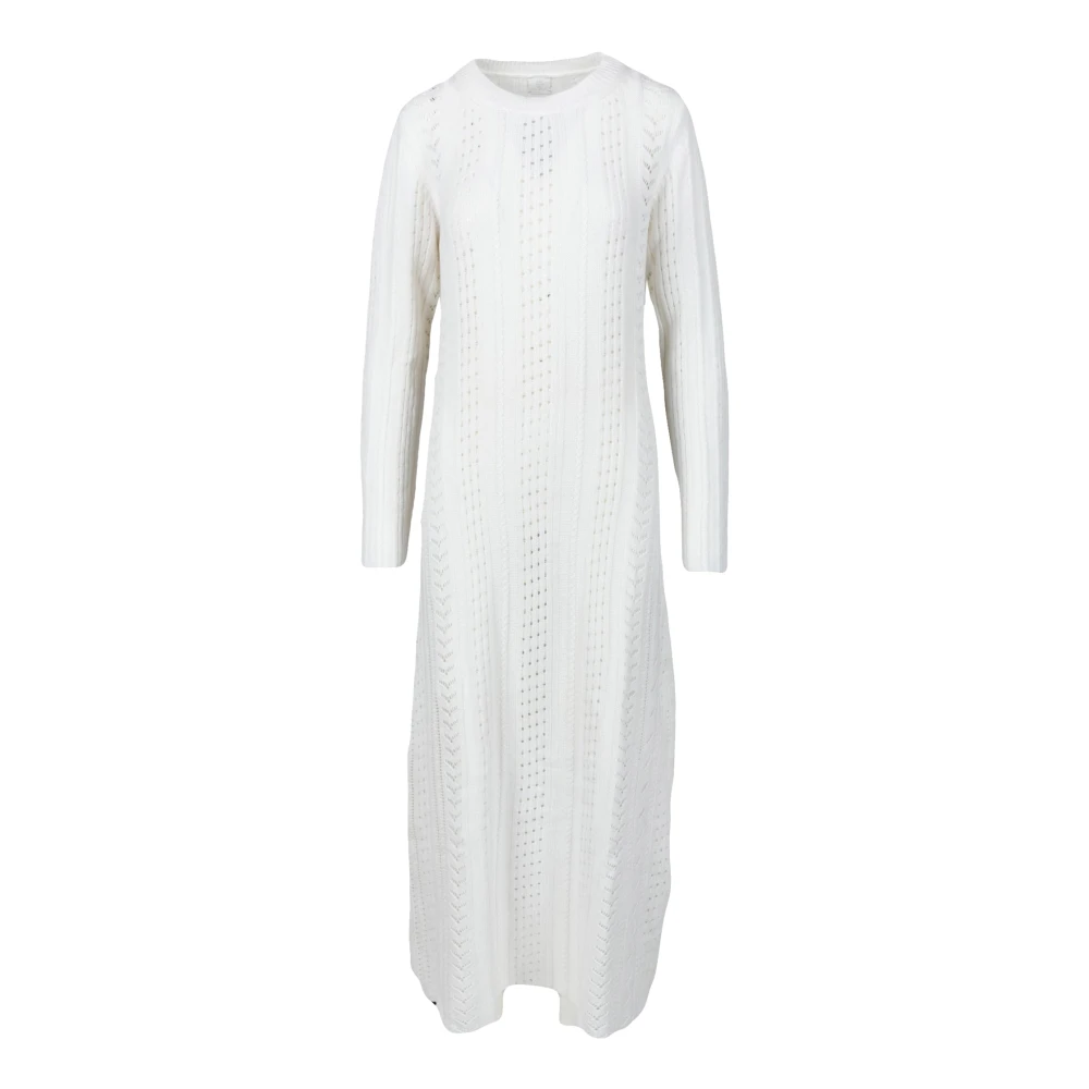 Eleventy Kasjmier Wolmix Damesjurk White Dames