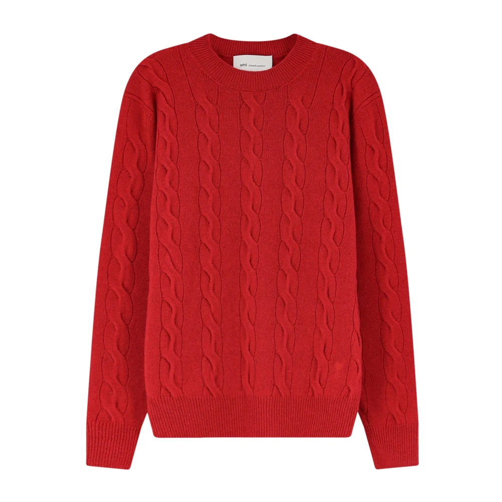 Ami Paris Uomo Rosso Maglie, S, New, - Immagine 3