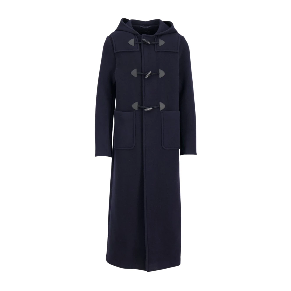 Prada Men's Blue Wool Duffle Coat