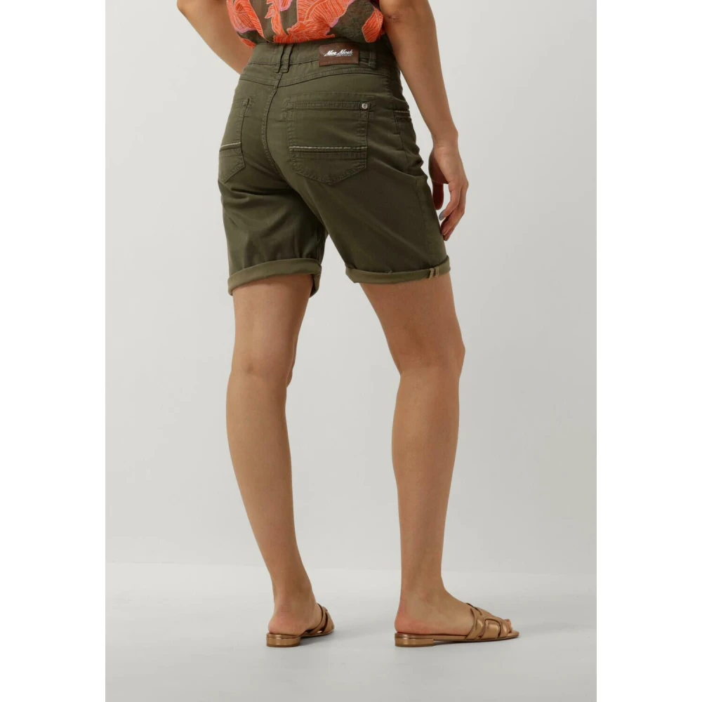 MOS MOSH Groene Zomer Shorts Naomi Treasure Green Dames