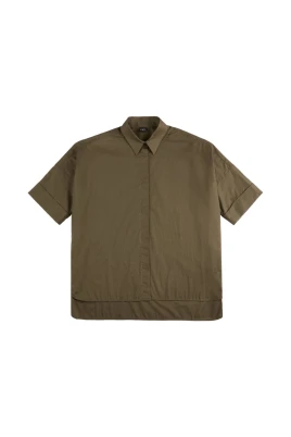Point Collar Short Sleeve Shirt