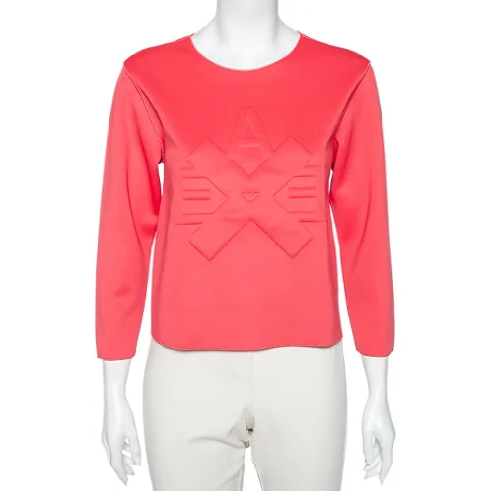 Armani Pre-owned Polyester tops Pink Dames