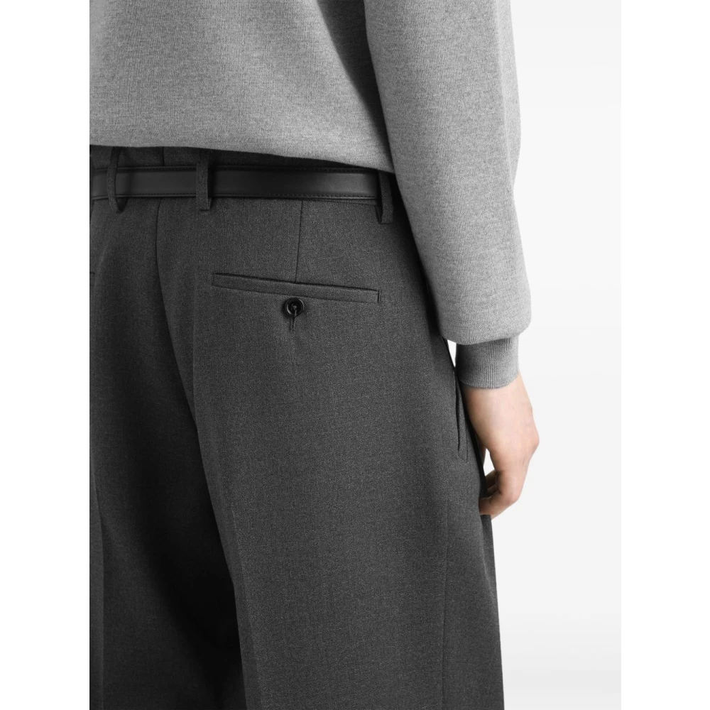 Dolce & Gabbana Luxe Grijze Broek voor Mannen Gray Heren