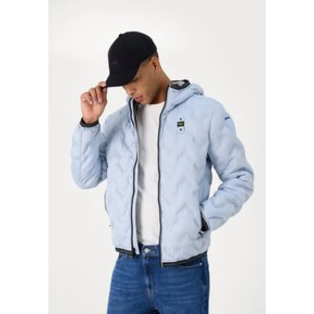 Blauer Heren Hooded Puffer Jas Gray Heren