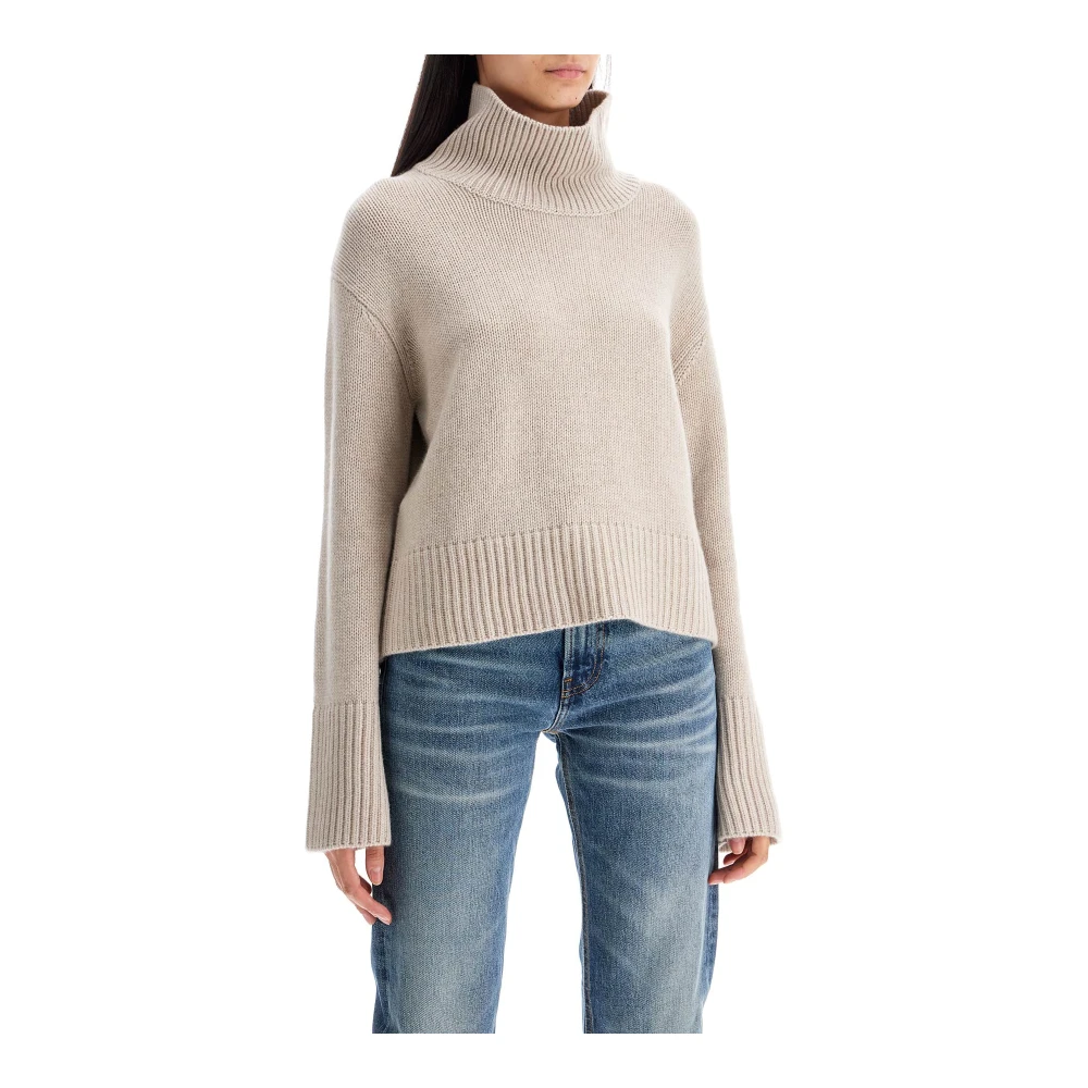 Lisa Yang Kasjmier Fleur Sweater Beige Dames