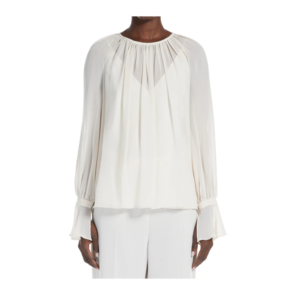 Max Mara Studio Elegante Yelina Shirts Collectie Beige Dames