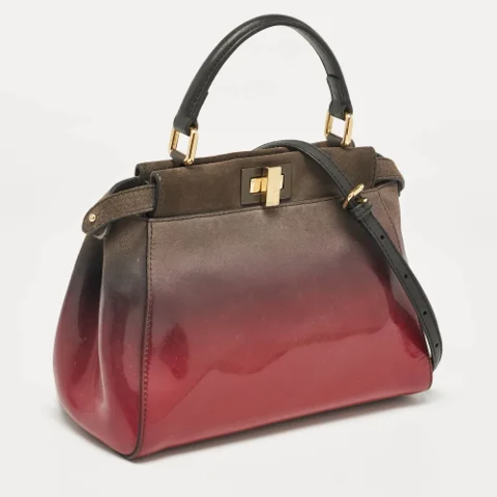 Fendi Vintage Pre-owned Suede fendi-bags Gray Dames
