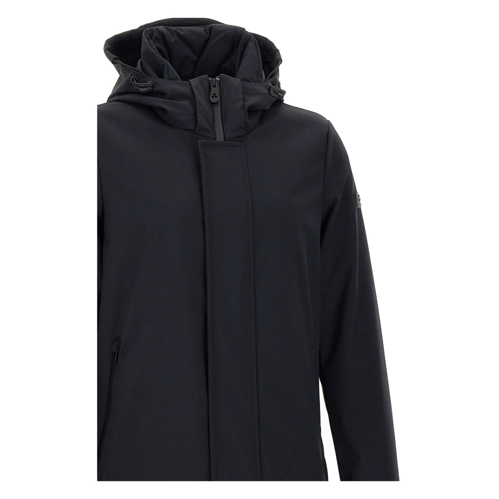 Peuterey Zwarte Sportieve Parka Isolatieklasse Collectie Black Heren