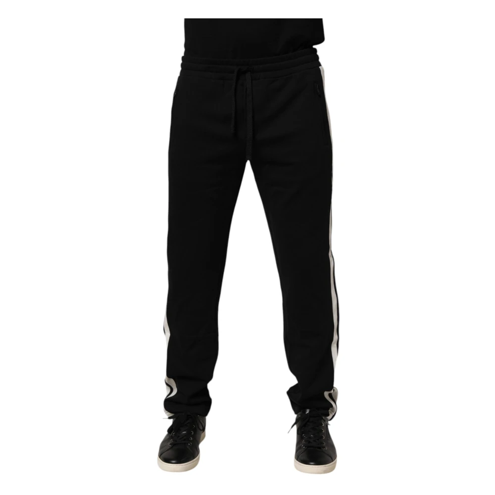 Dolce & Gabbana Homme Noir Pantalons, Taille: Xs Pantalon De Jogging