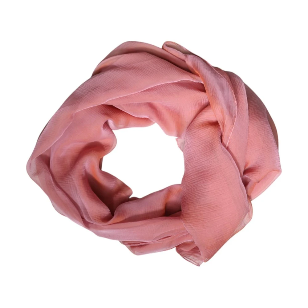 Dolce & Gabbana Women's Pink Luxurious Silk Wrap Shawl Scarf