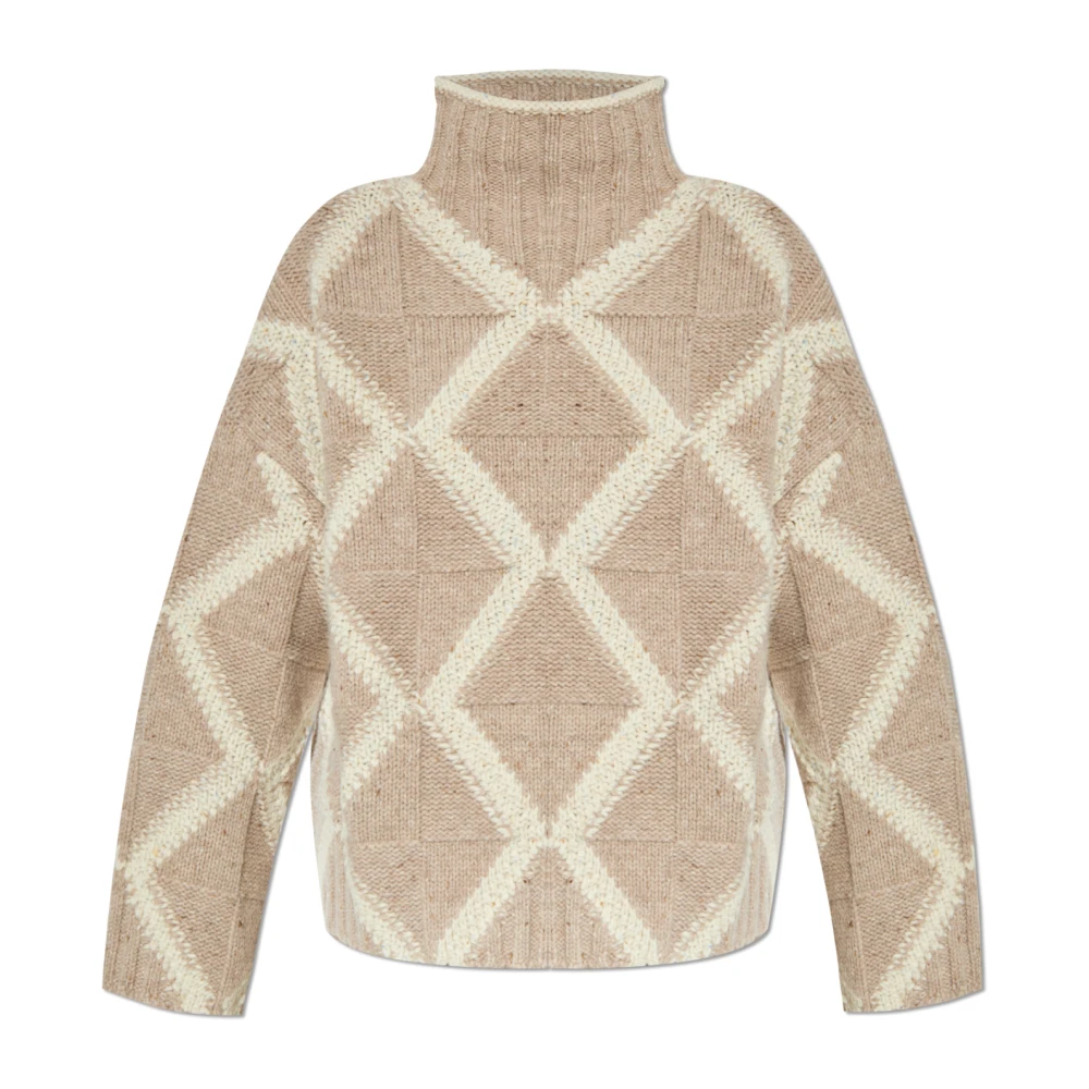 Bottega Veneta Wollen coltrui Beige Dames