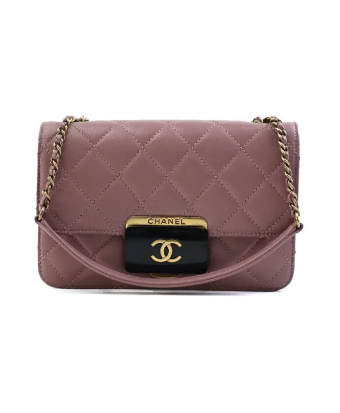 pre-owned-cuir-sacs-chanel