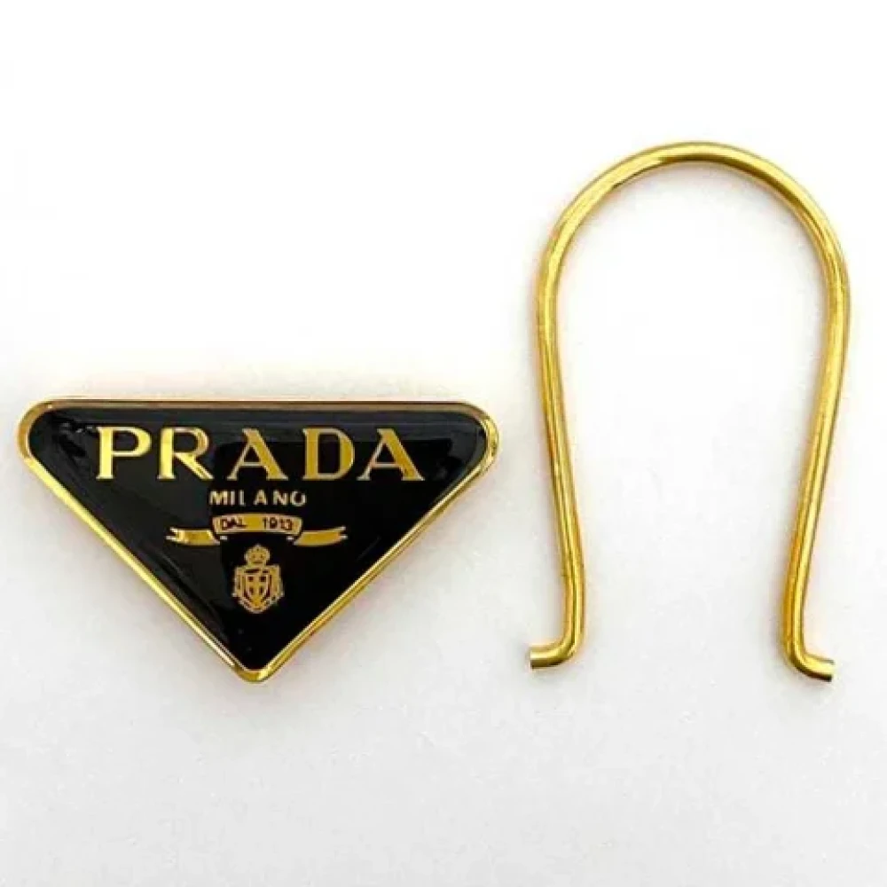 Prada Vintage Pre-owned Fabric key-holders Yellow Dames