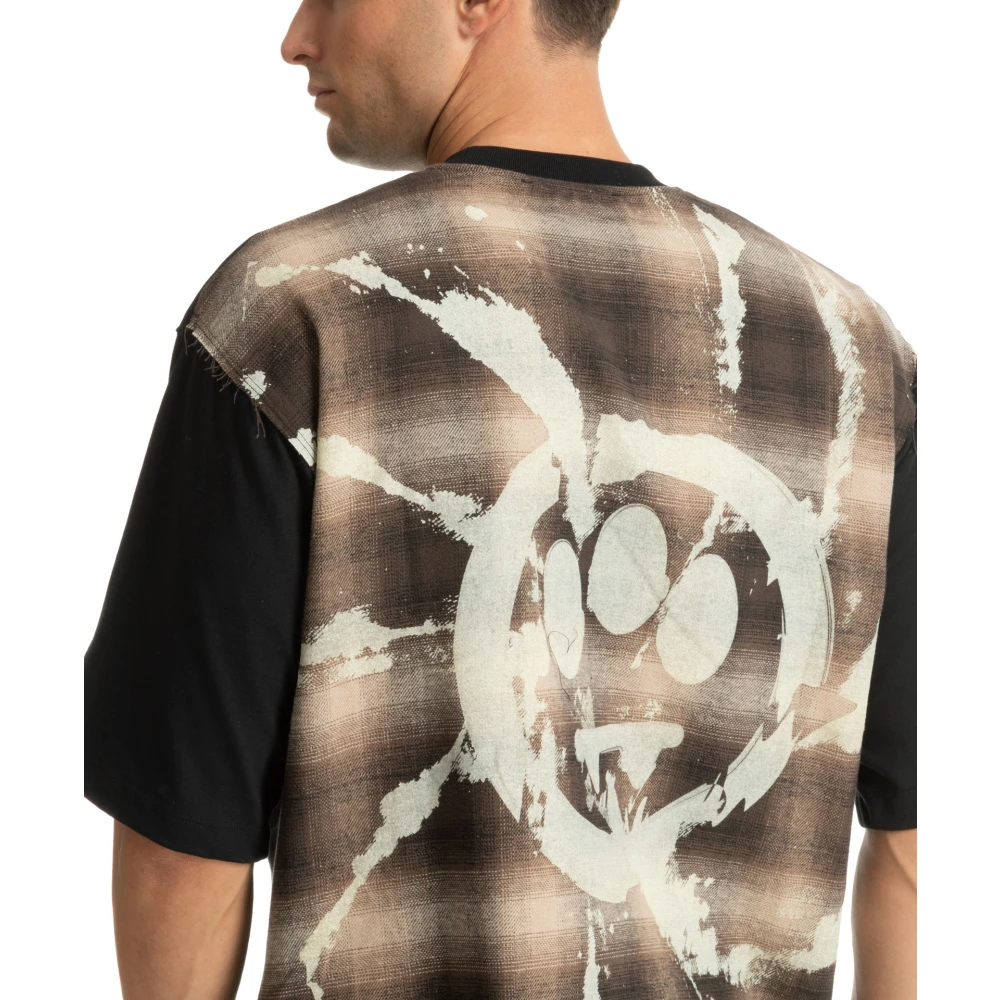 Barrow T-shirt met patroon meerkleurig logo Black Heren