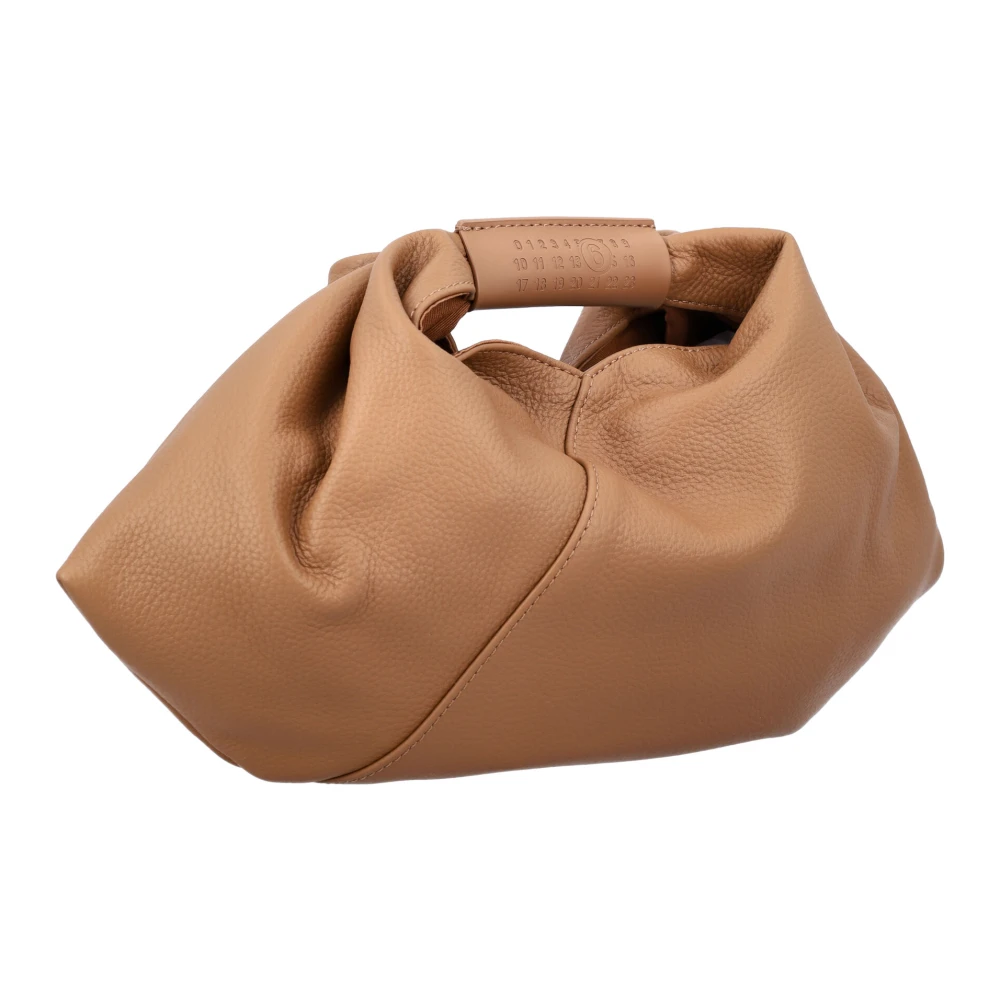 MM6 Maison Margiela Bruine leren handtas met unieke stijl Brown Dames