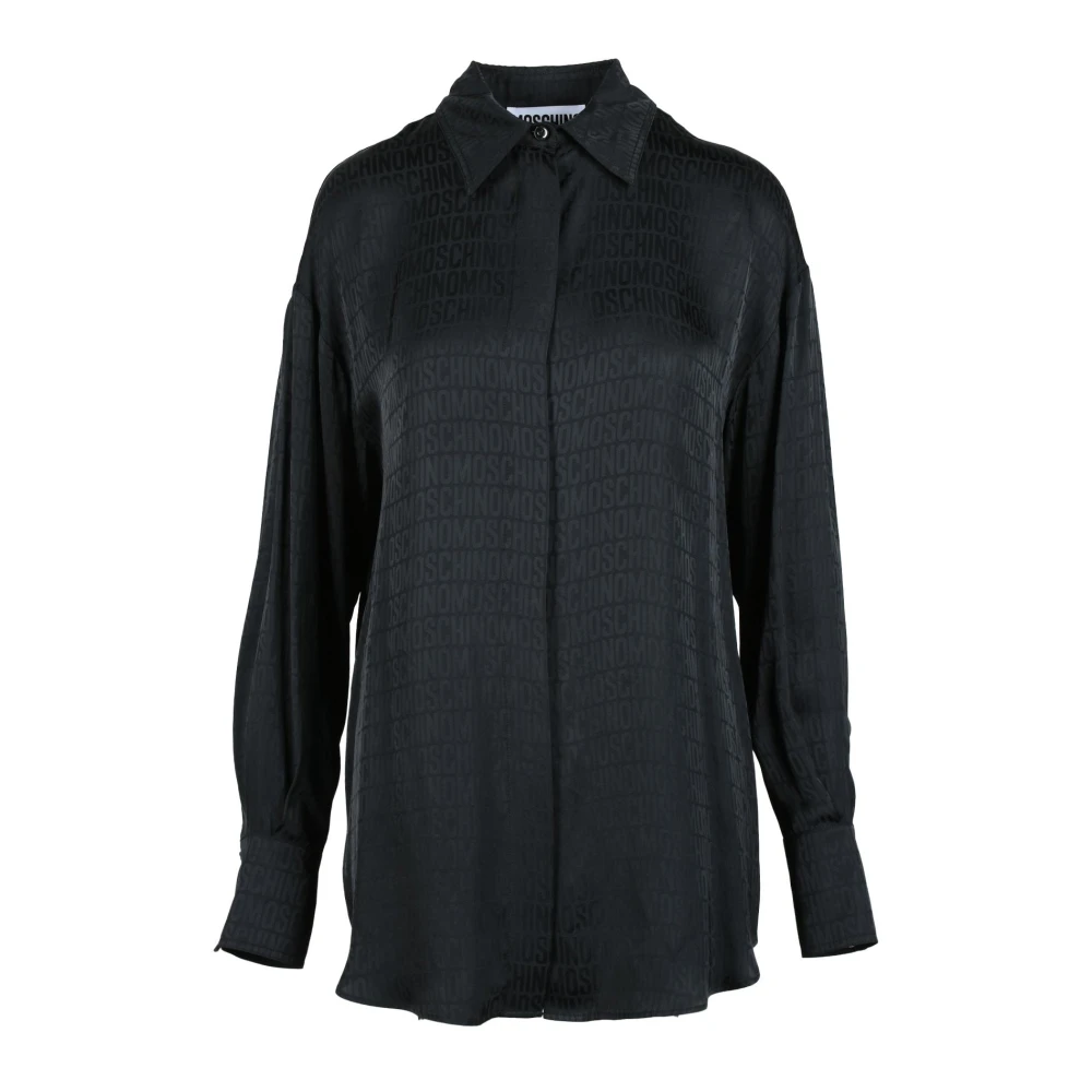 Moschino Couture Shirt van Viscosestof Black Dames