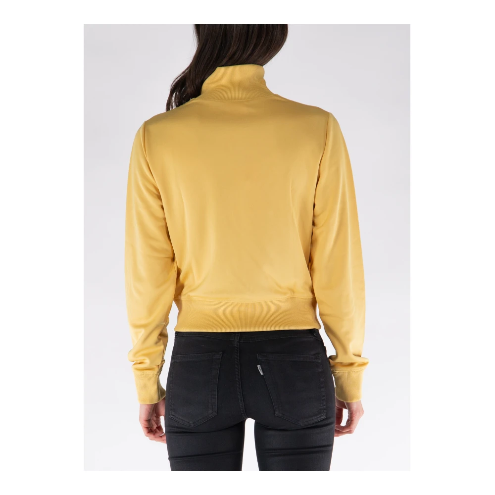 Courrèges Cropped Interlock Sweatshirt Yellow Dames