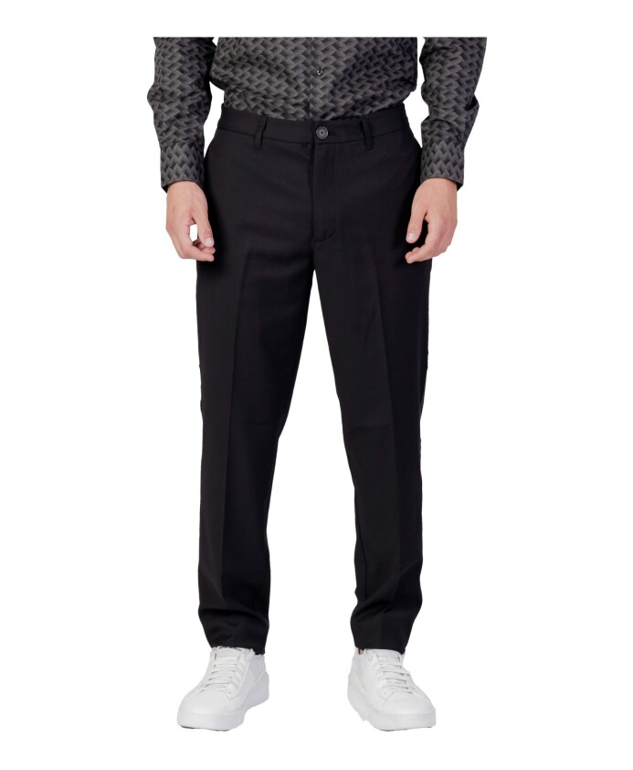 Men's Black Trousers, Armani Exchange, Slim-fit Trousers