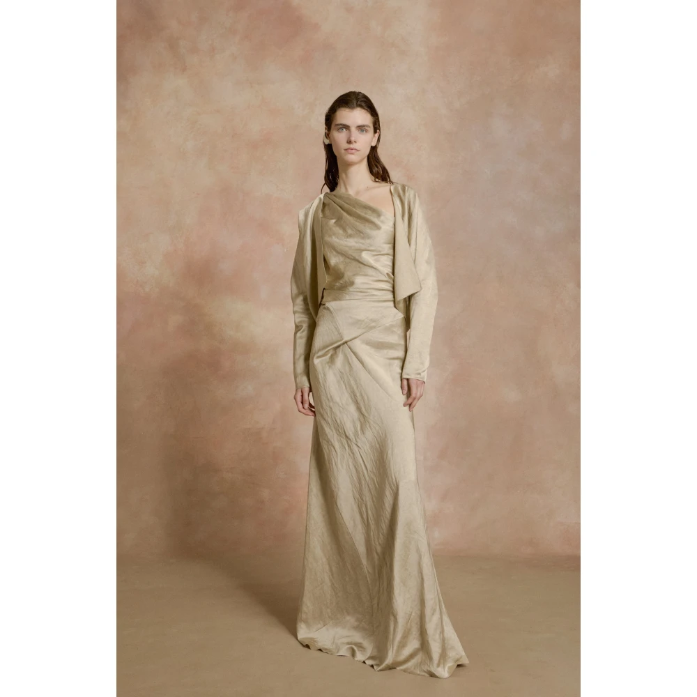 Cortana Vrede korte jas parelmoer Beige Dames