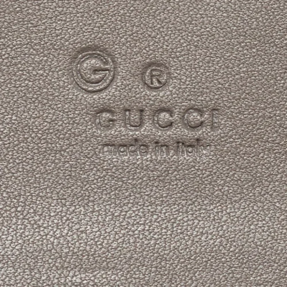 Gucci Vintage Pre-owned Leather wallets Gray Dames