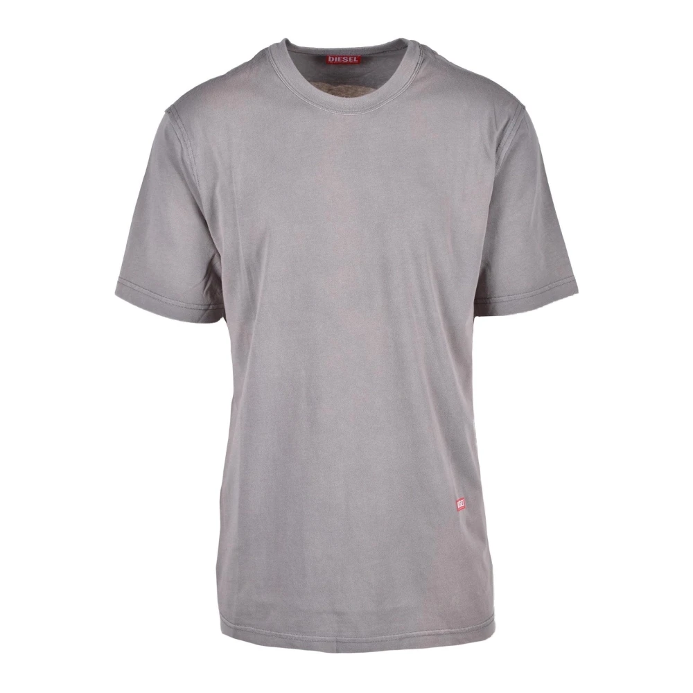 Diesel Katoenmix T-shirt Gray Heren