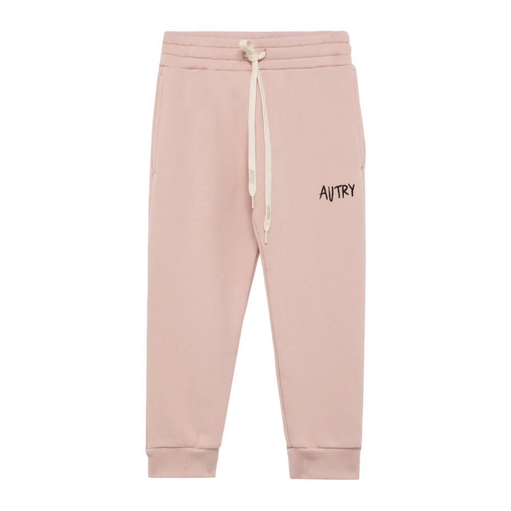 Autry Pink Sweatpants, Unisex, 10 Y, Cotton Kids Joggers