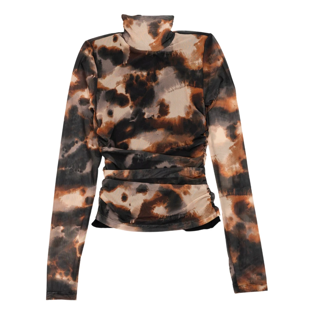 Gestuz Mesh Top Beige Dames