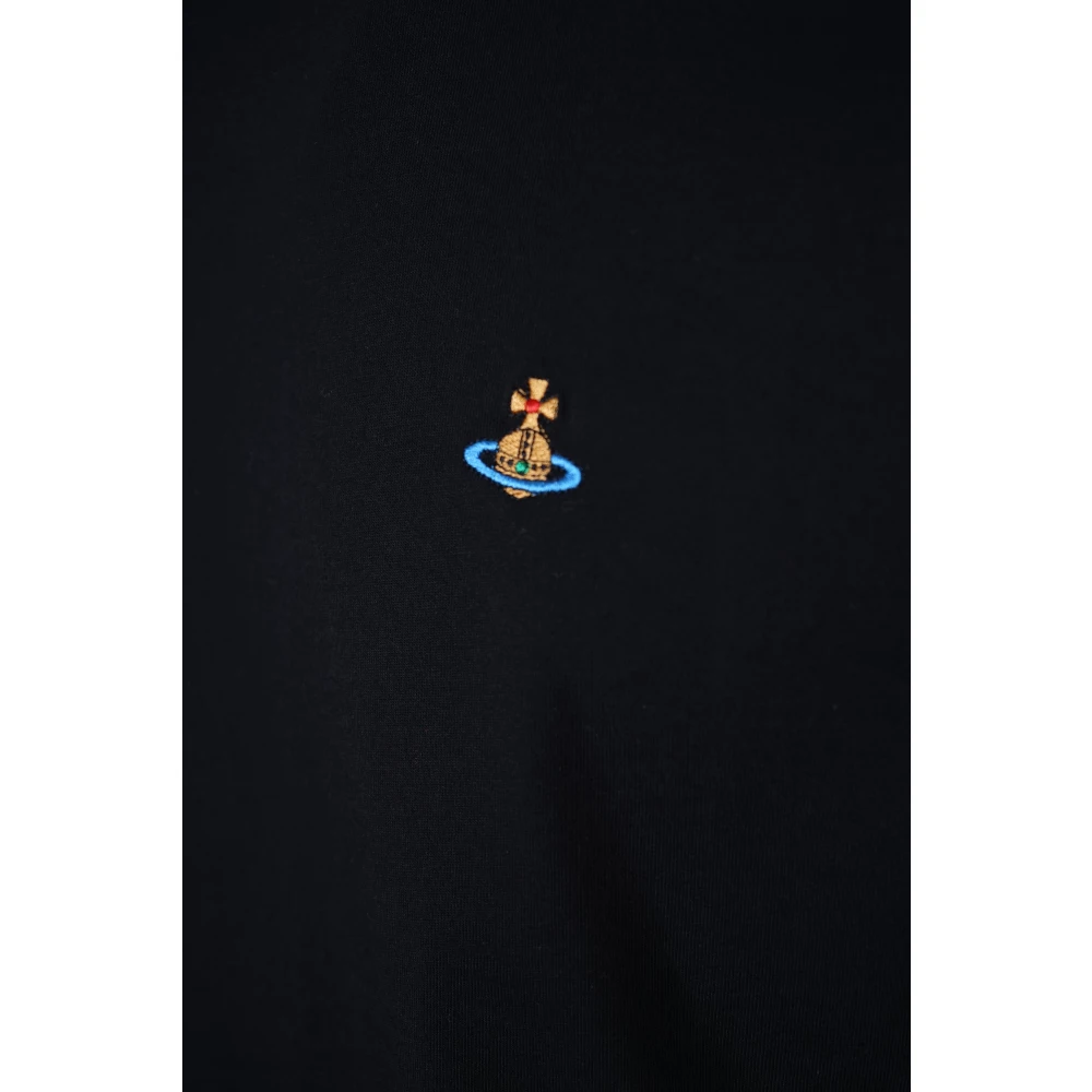 Vivienne Westwood Klassieke Multicolor Orb T-shirts en Polo's Black Heren