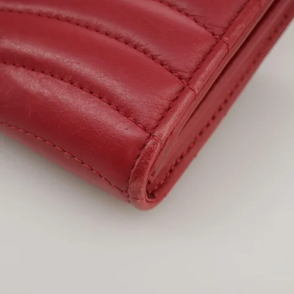 Louis Vuitton Vintage Pre-owned Leather wallets Red Dames