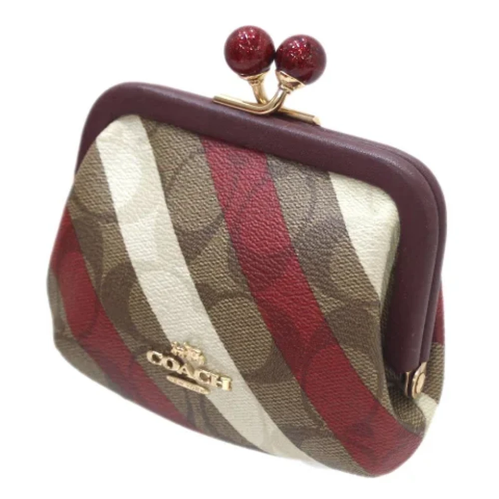 Coach Pre-owned Fabric wallets Multicolor Dames