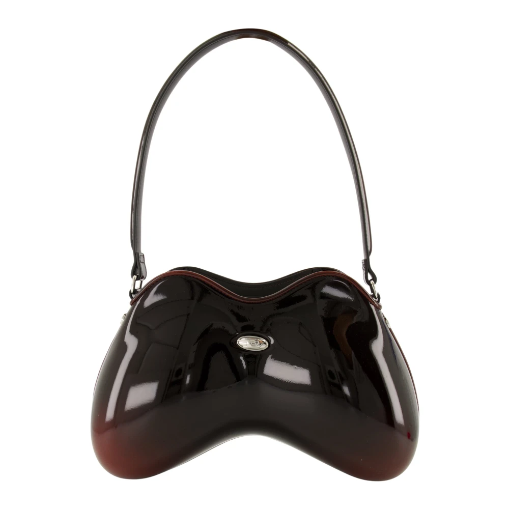 Diesel Women's Red Shoulder Bags, One Size, Double-D Shoulder Bag