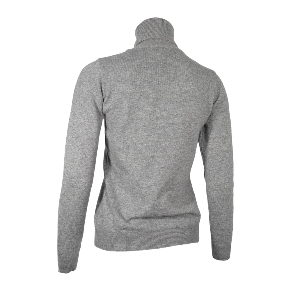 Cashmere Company Grijze Cashmere Dolcevita Trui Gray Dames