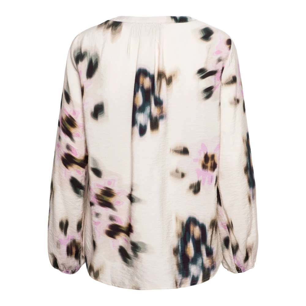 &Co Woman Bloes met lange mouwen en V-hals Multicolor Dames