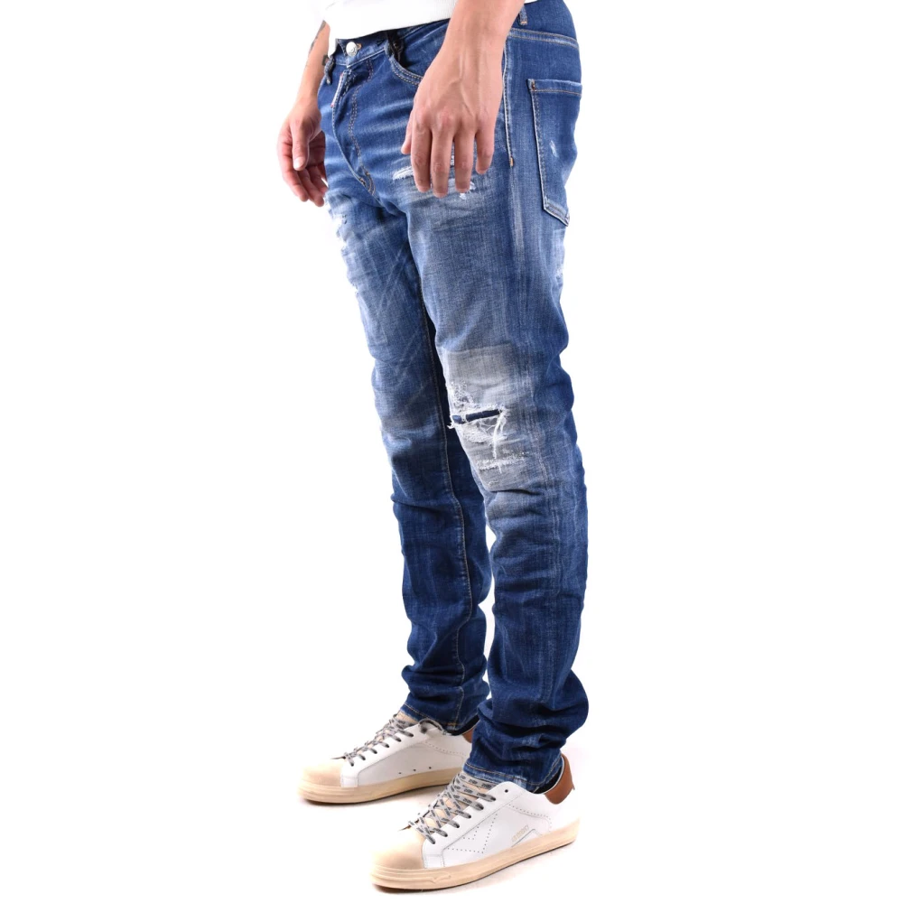 Dsquared2 Blauwe Jeans Herenmode Ss24 Blue Heren