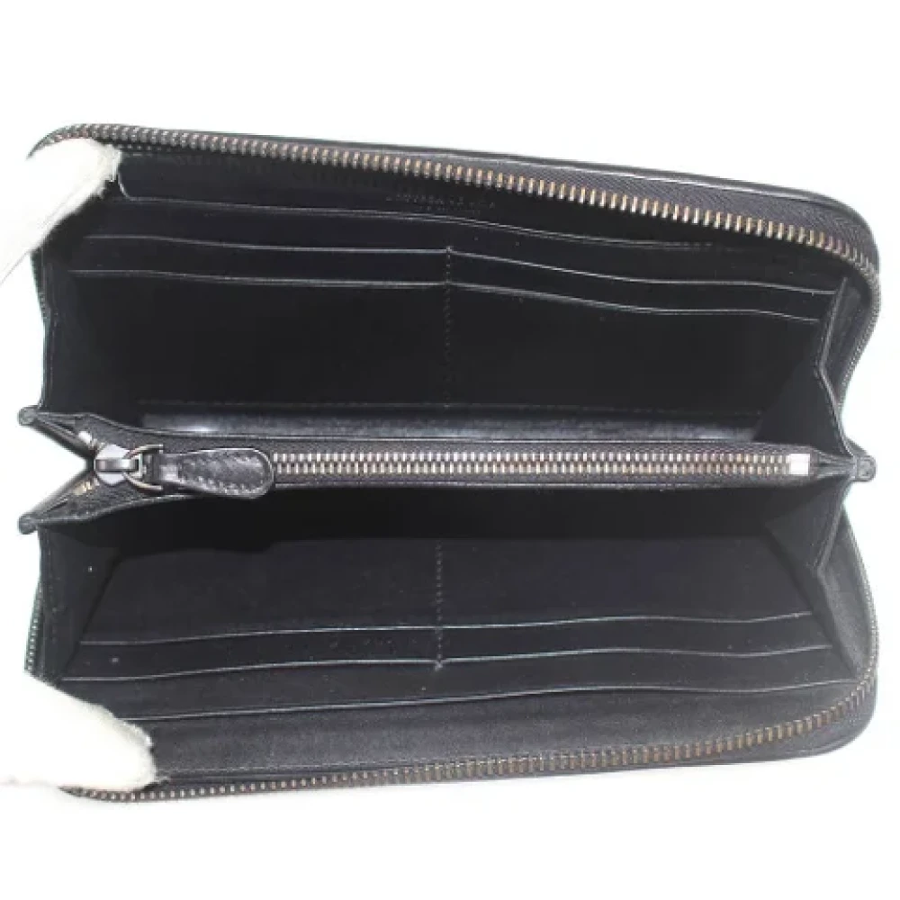 Bottega Veneta Vintage Pre-owned Fabric wallets Black Dames