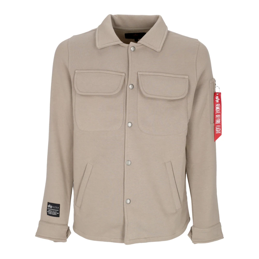 Alpha industries Vintage Sand Gewatteerd Heren Overshirt Beige Heren