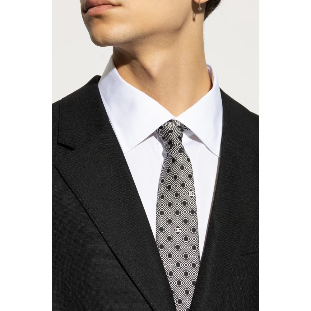 Dolce & Gabbana Gestreepte stropdas Black Heren