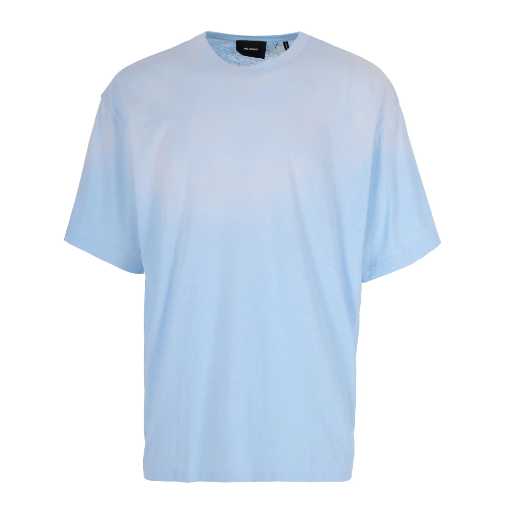 Axel Arigato Men's Blue T-Shirts, S, Oversized Bubble Reverse T-Shirt