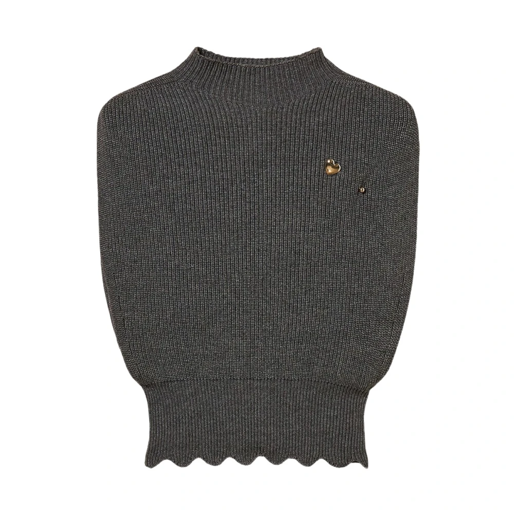 Twinset Donna Grigio - Twin-Set Top - Knitwear - L