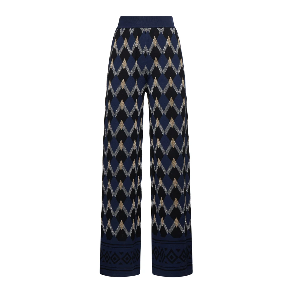 Kaos Blauwe Stijlvolle Broekencollectie Blue Dames