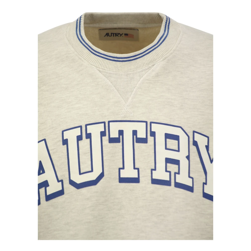 Autry Sweatshirt met logo Gray Heren