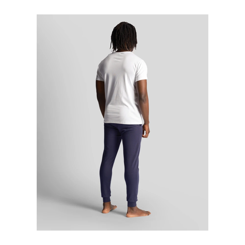 Lyle & Scott Mid Bottoms Single Jersey Lounge Pant Blue Heren