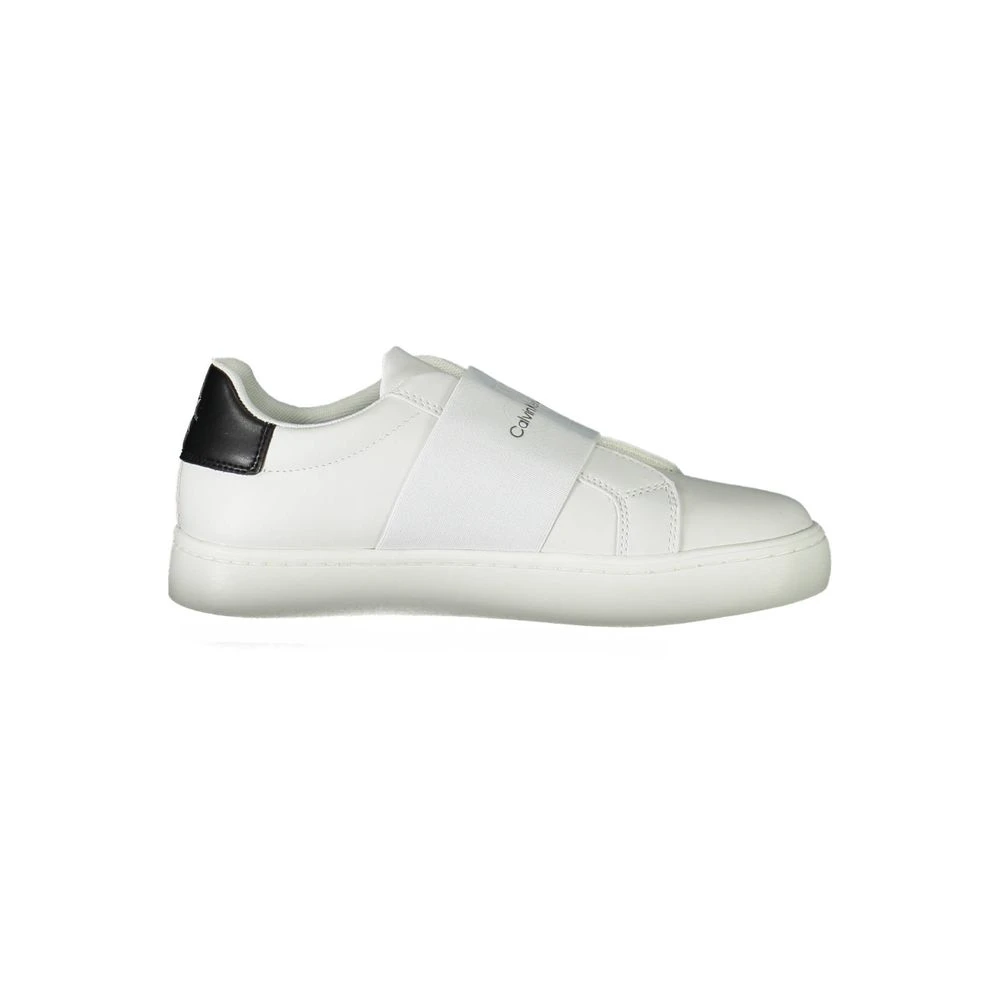 Calvin Klein Women's White Polyester Sneaker