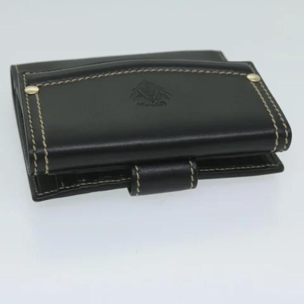 Gucci Vintage Pre-owned Leather wallets Black Dames