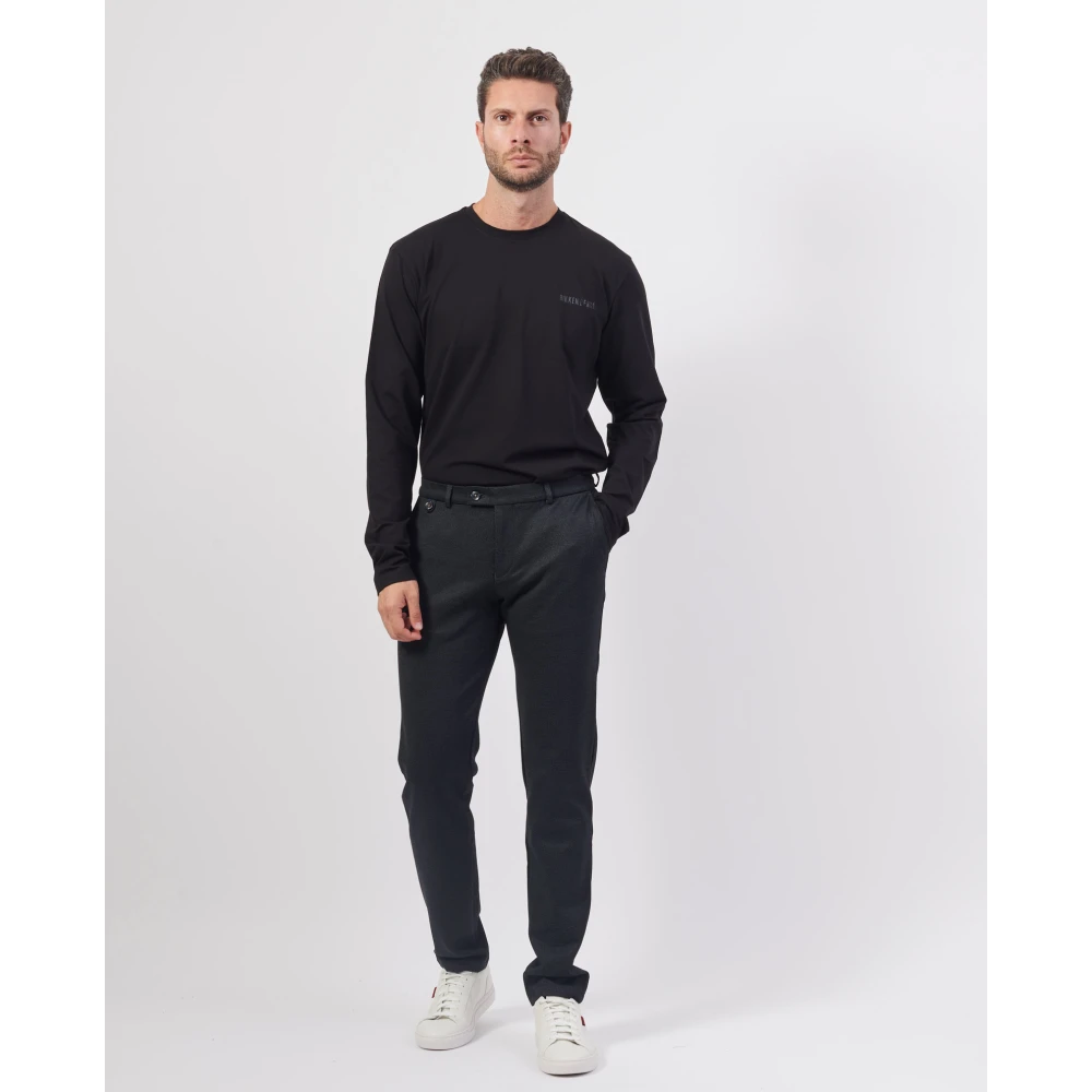 Bugatti Zwarte Chino Broek met Ritszakken Black Heren
