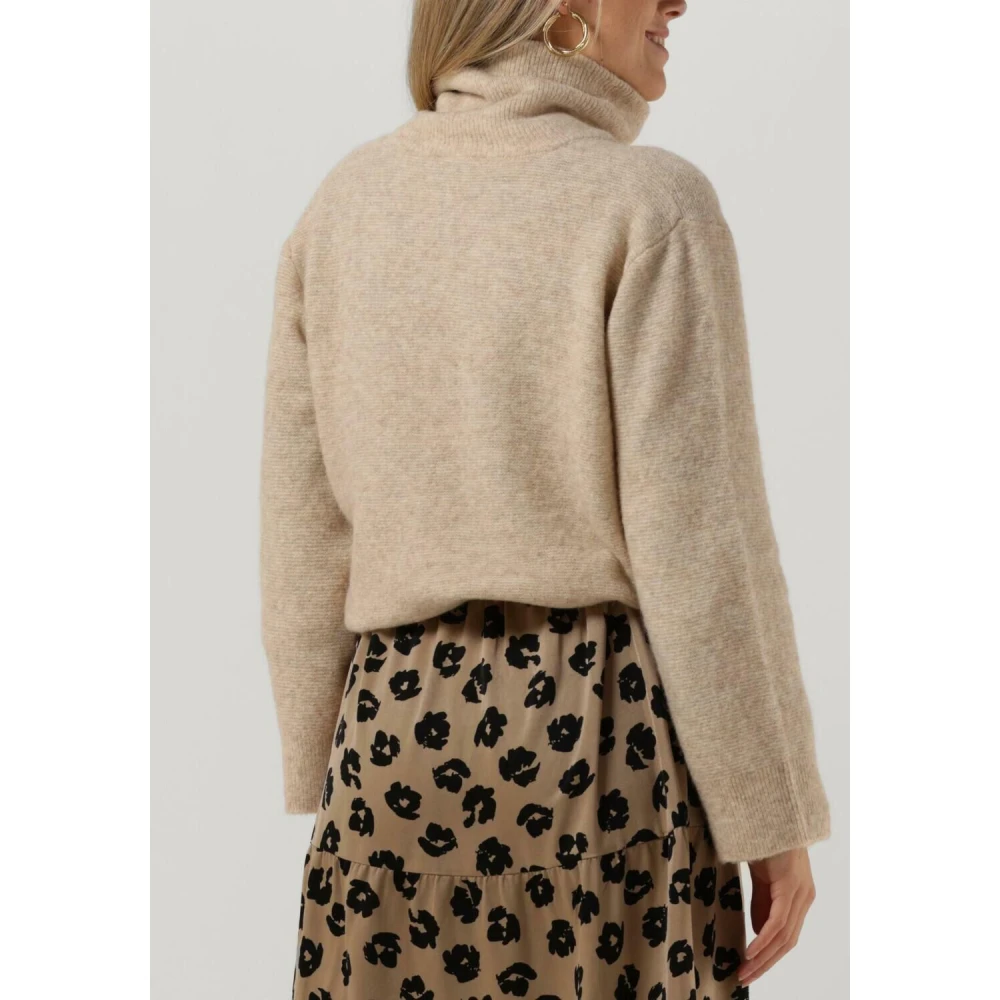 Modström Adrian T-nektrui Beige Dames