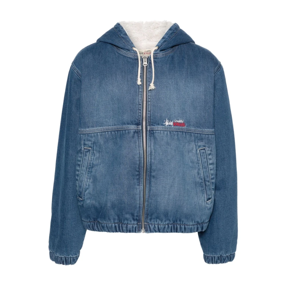 Stussy clearance blue jacket