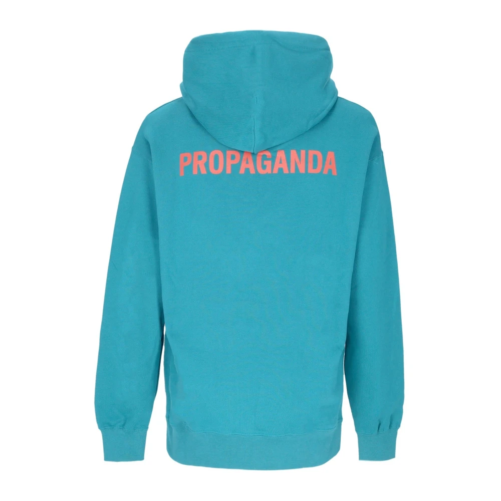 Propaganda Petrol Logo Hoodie Sweatshirt met lange mouwen Blue Heren